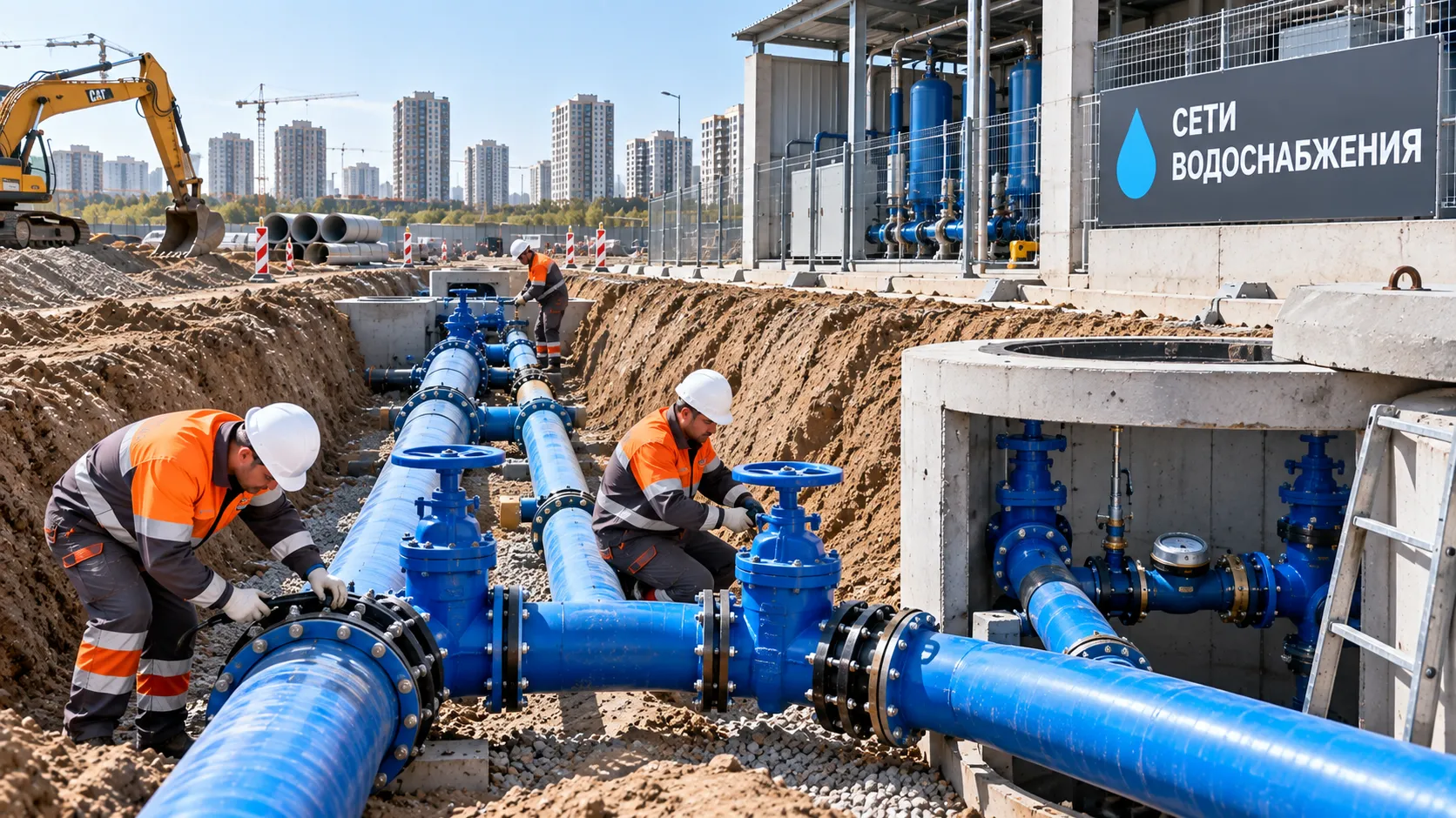 Сети водоснабжения в Алматы и Казахстане | Монтаж, строительство и реконструкция